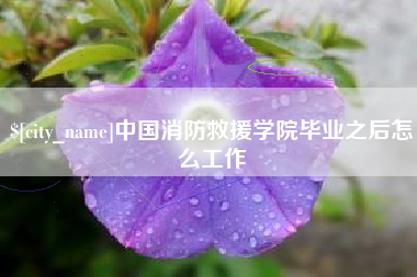 冷水江中国消防救援学院毕业之后怎么工作