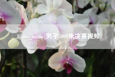 冷水江男子5000米决赛视频