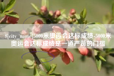 冷水江5000米奥运会达标成绩-5000米奥运会达标成绩是一道严苛的门槛