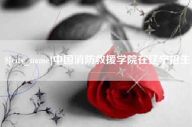 冷水江中国消防救援学院在辽宁招生