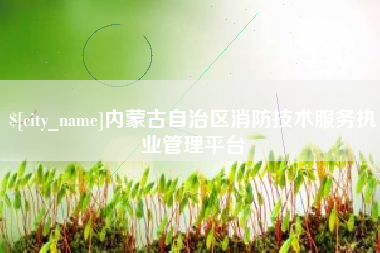 冷水江内蒙古自治区消防技术服务执业管理平台