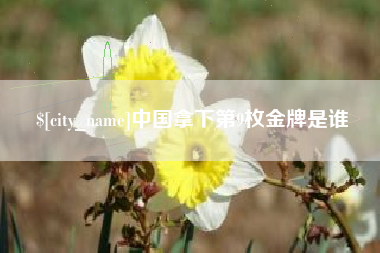 冷水江中国拿下第9枚金牌是谁