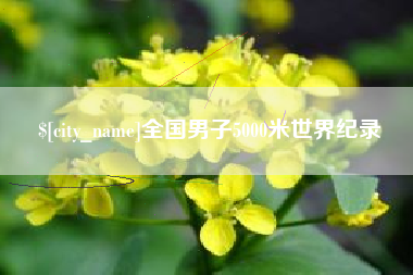 冷水江全国男子5000米世界纪录