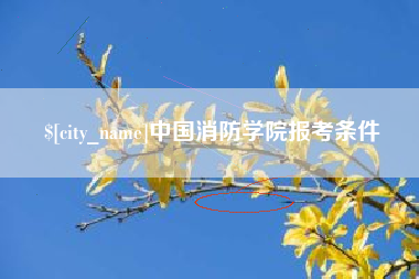 冷水江中国消防学院报考条件