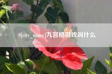 冷水江九宫格游戏叫什么