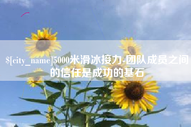 冷水江5000米滑冰接力-团队成员之间的信任是成功的基石
