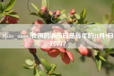 冷水江我国的消防日是每年的11月9日对吗？
