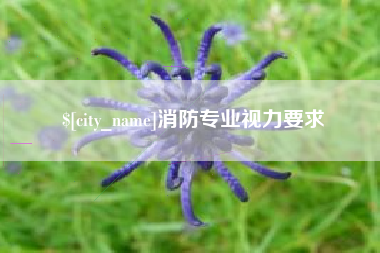 冷水江消防专业视力要求