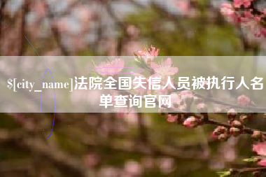 冷水江法院全国失信人员被执行人名单查询官网