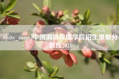 冷水江中国消防救援学院招生录取分数线2021