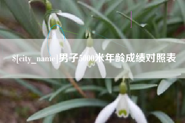 冷水江男子5000米年龄成绩对照表