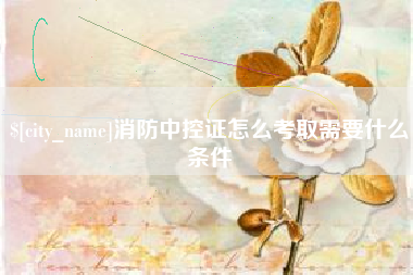 冷水江消防中控证怎么考取需要什么条件