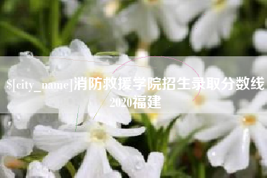 冷水江消防救援学院招生录取分数线2020福建