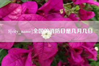 冷水江全国的消防日是几月几日