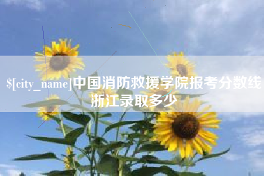 冷水江中国消防救援学院报考分数线浙江录取多少