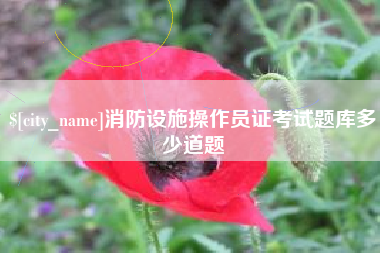 冷水江消防设施操作员证考试题库多少道题