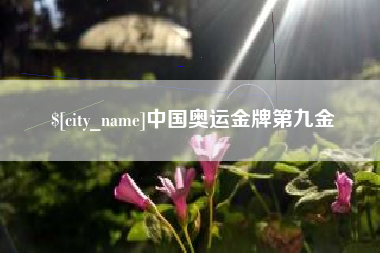 冷水江中国奥运金牌第九金